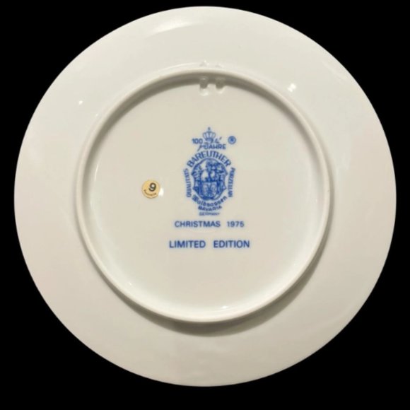 Vintage 1975 Bareuther German Christmas Plate, Limited Edition - Picture 2 of 2